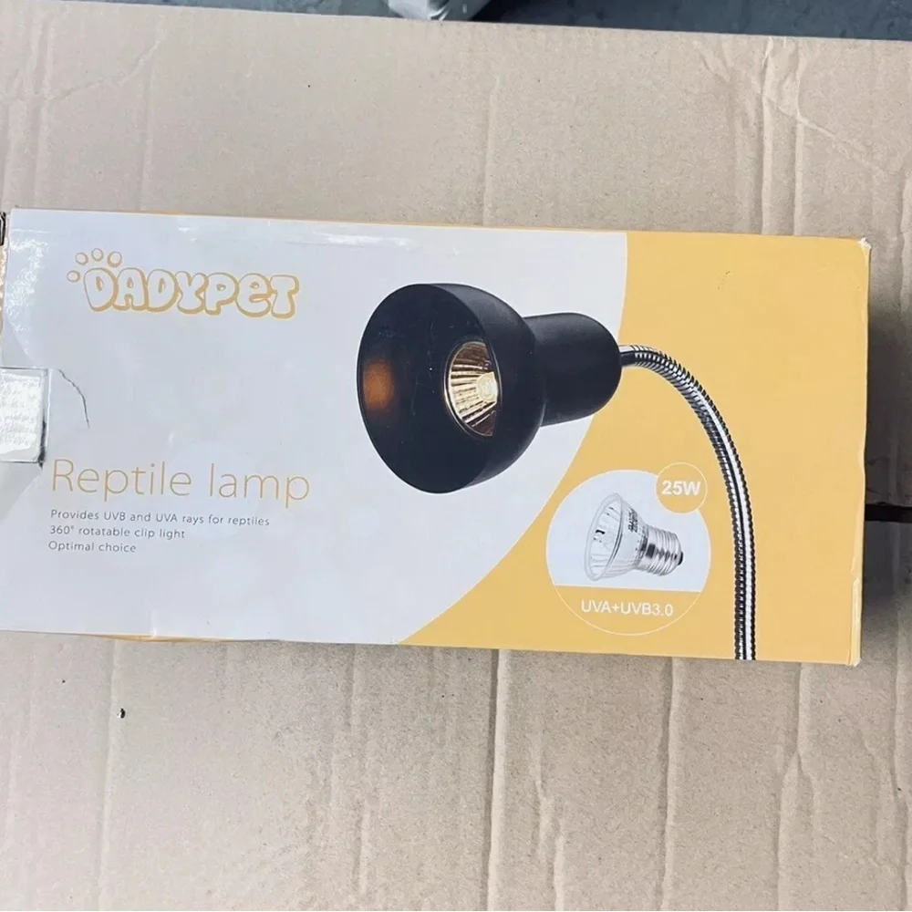 Dadypet Reptile Lamp Provides UVB3.0+UVA 25W 360 Degree US SELLER